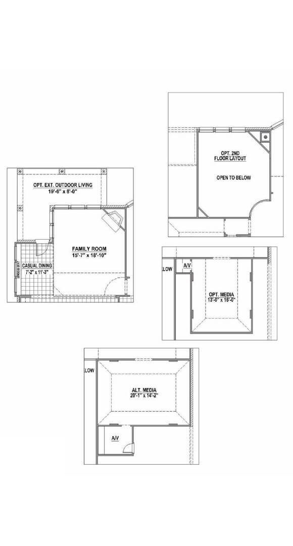 American Legend Plan 1118 Floorplan Options in The Grove Frisco