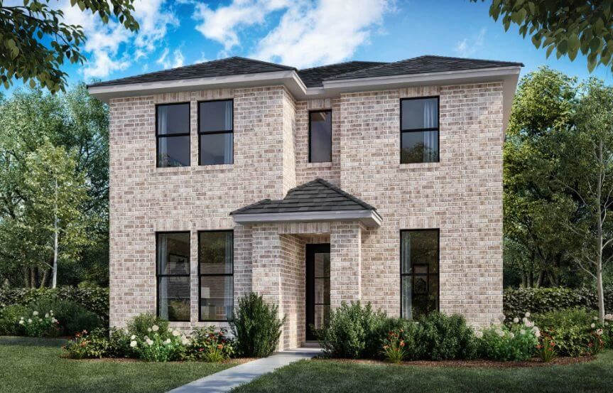 Color Elevation S 3117 Naples Shaddock Homes in The Grove Frisco