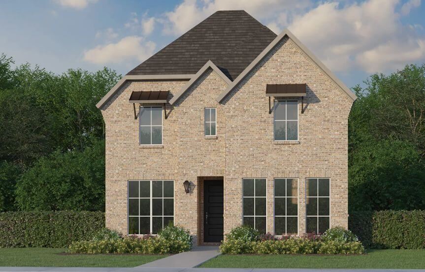 Plan 1410 Elevation C American Legend in The Grove Frisco