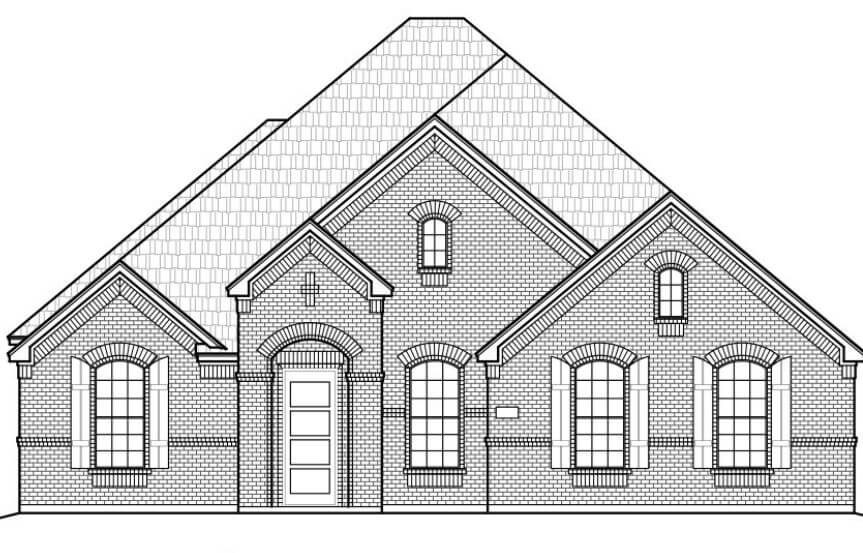 Chesmar Homes Plan Springport Elevation A in TGF