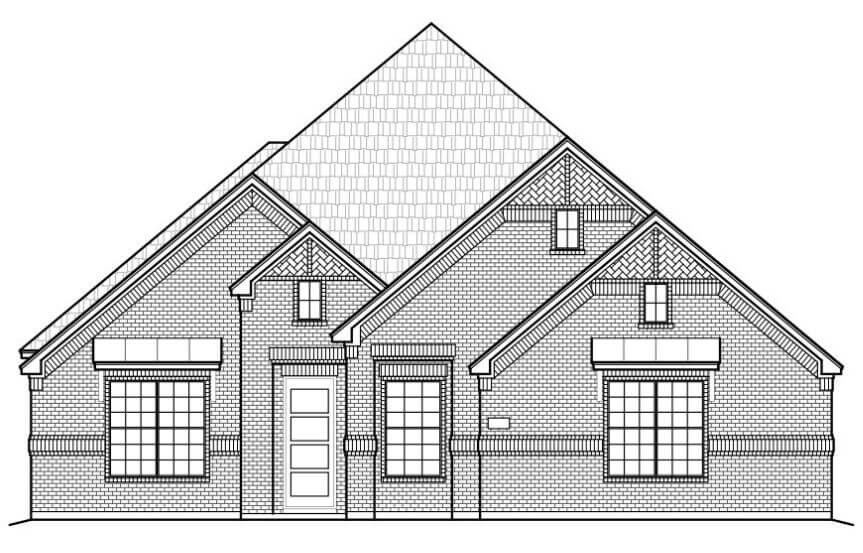 Chesmar Homes Plan Springport Elevation B in TGF