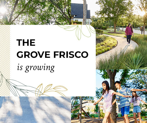 The Grove Frisco community in Frisco, TX is growing