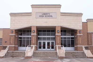 Liberty High School assigned to The Grove Frisco in Frisco ISD