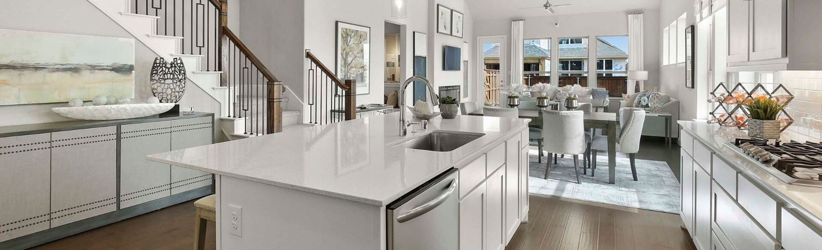 Trophy Signature Homes model kitchen at Hollyhock and coming soon to The Grove Frisco