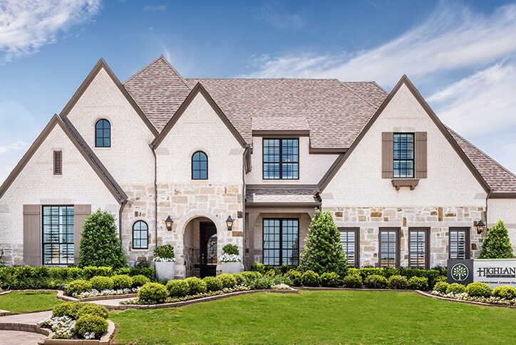 New build homes - family room model home | The Grove Frisco, TX