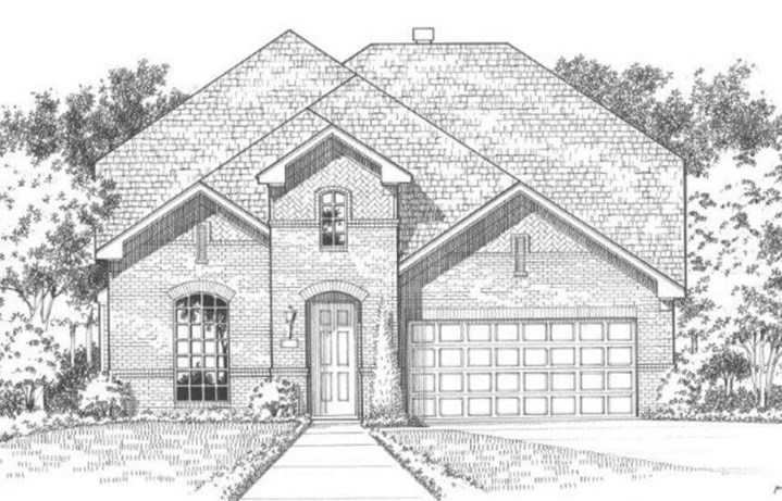 American Legend Plan 1118 Elevation A in The Grove Frisco
