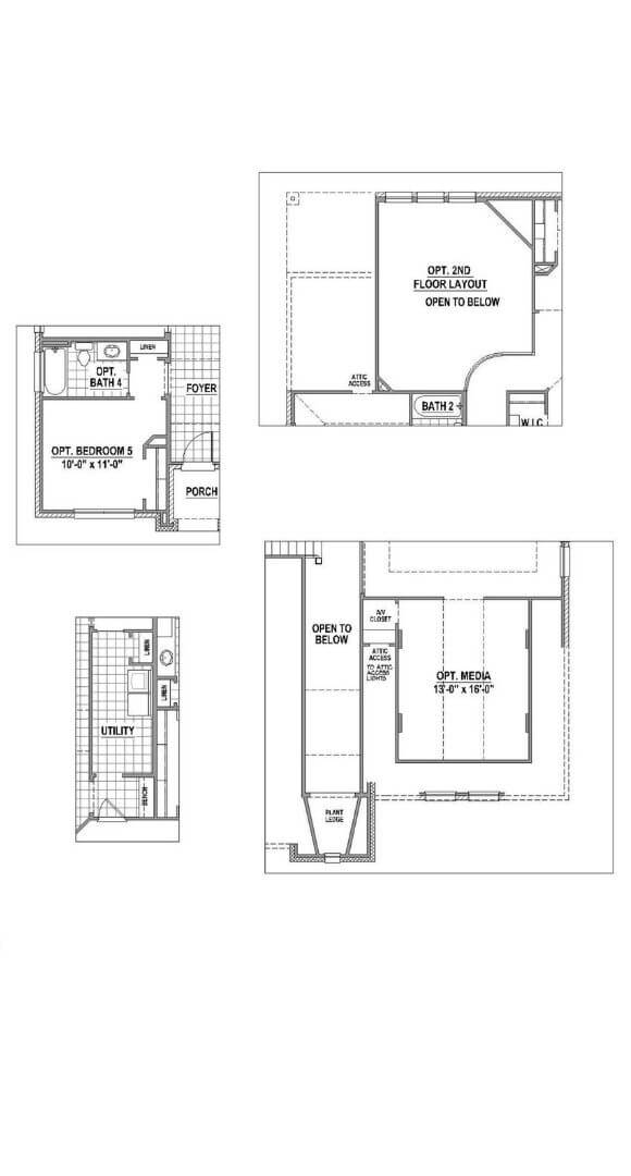 American Legend Plan 1157 Floorplan Options in The Grove Frisco