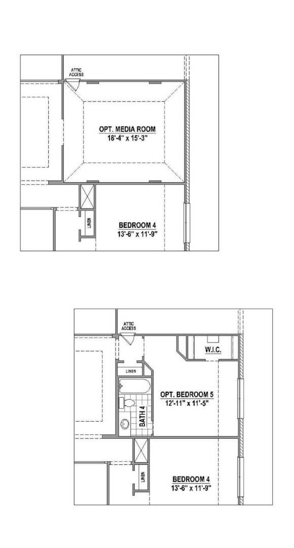 American Legend Plan 1136 Floorplan Options in The Grove Frisco