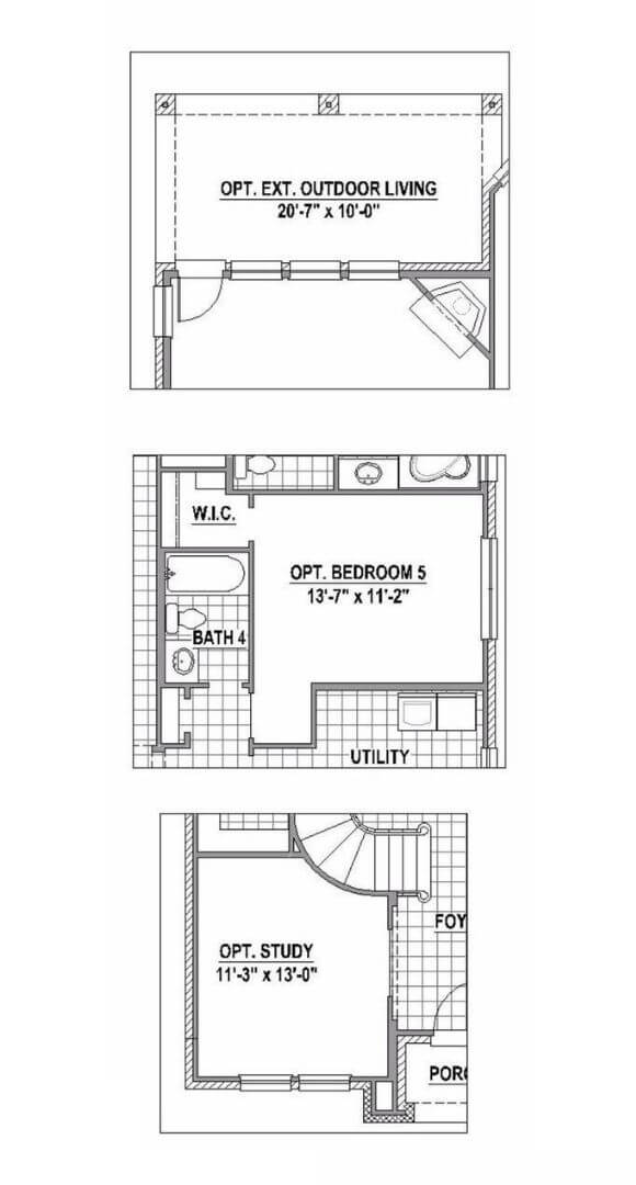 American Legend Plan 115 First Floor Options in The Grove Frisco