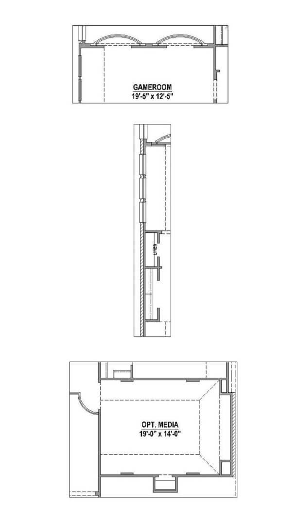 American Legend Plan 115 Second Floor Options in The Grove Frisco