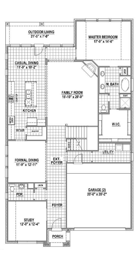 American Legend Plan 1155 First Floor in The Grove Frisco