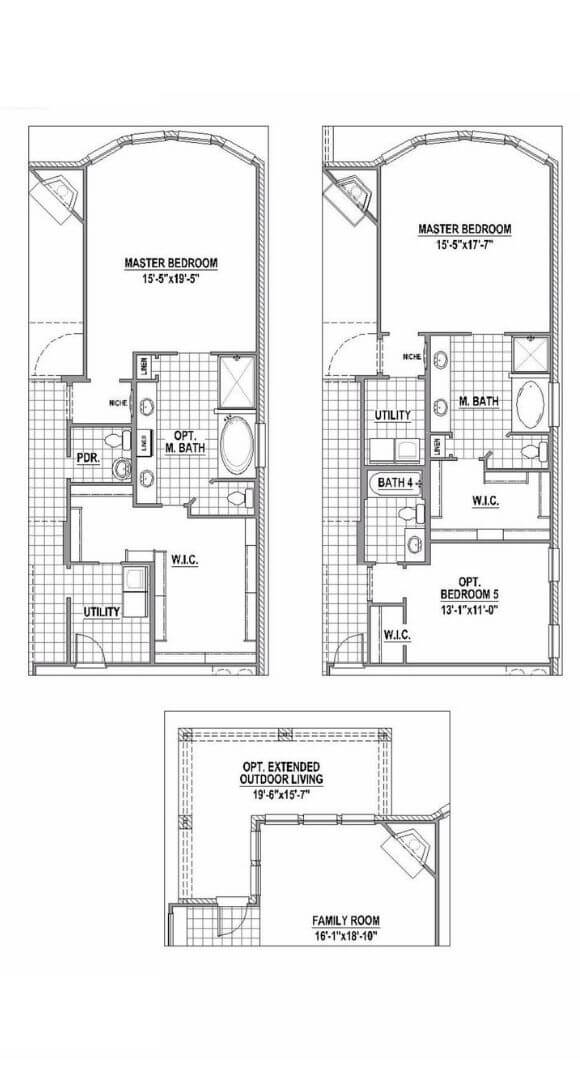 American Legend Floorplan 116 Options in The Grove Frisco