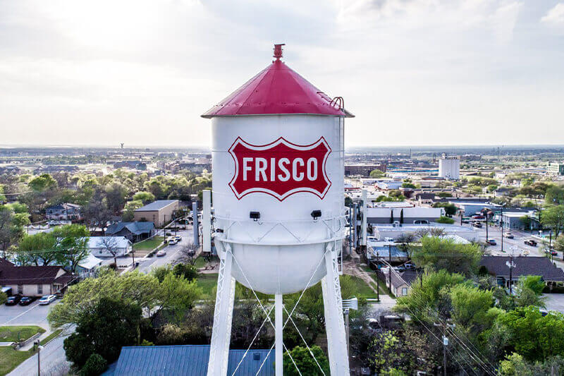 Frisco Texas water tower