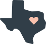 Texas State Heart Icon