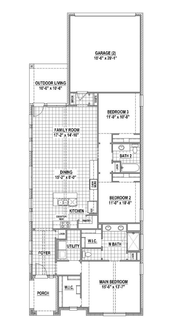American Legend Plan 1401 Floorplan in the Grove Frisco