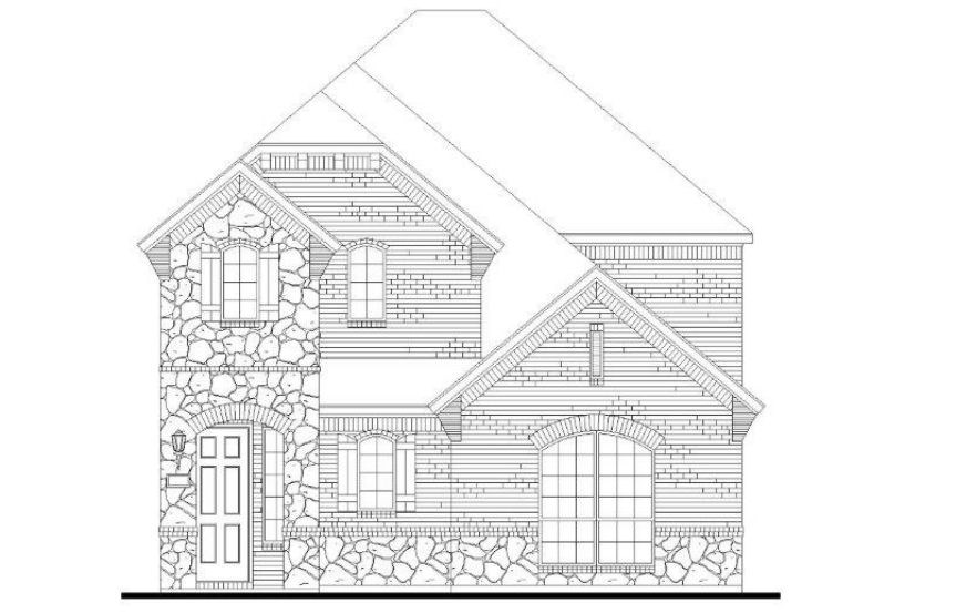 American Legend Plan 1403 Elevation A/Stone in the Grove Frisco