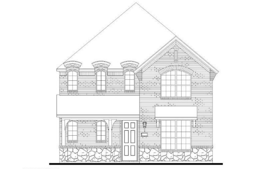American Legend Plan 1404 Elevation A/Stone in The Grove Frisco