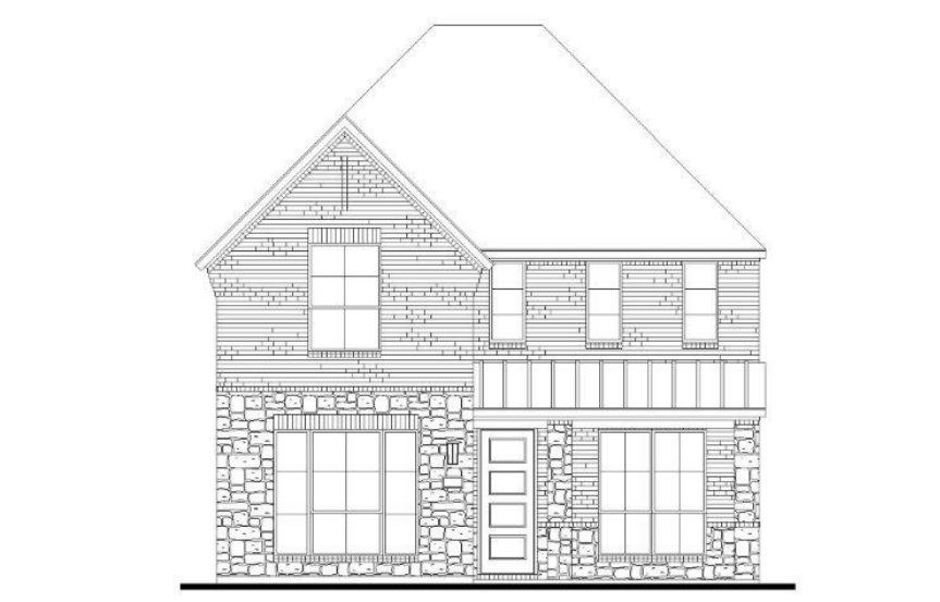 American Legend Plan 1405 Elevation B Stone in The Grove Frisco