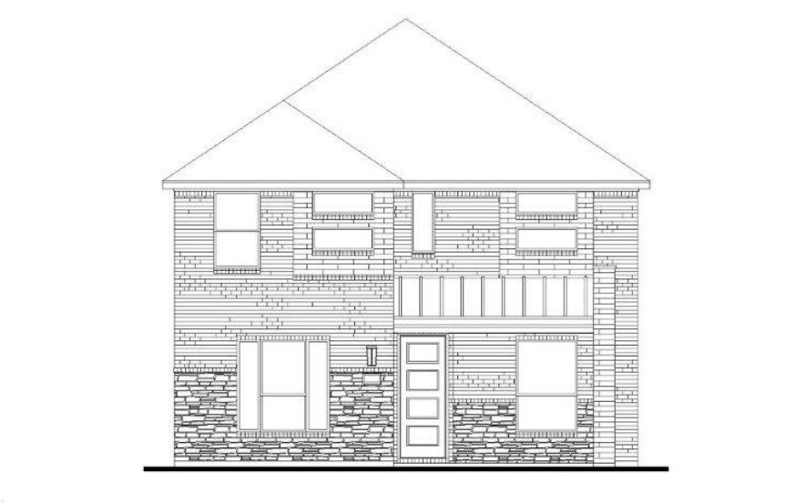 American Legend Plan 1405 Elevation C in The Grove Frisco