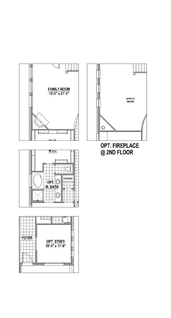American Legend 1405 Floorplan Options2 in The Grove Frisco