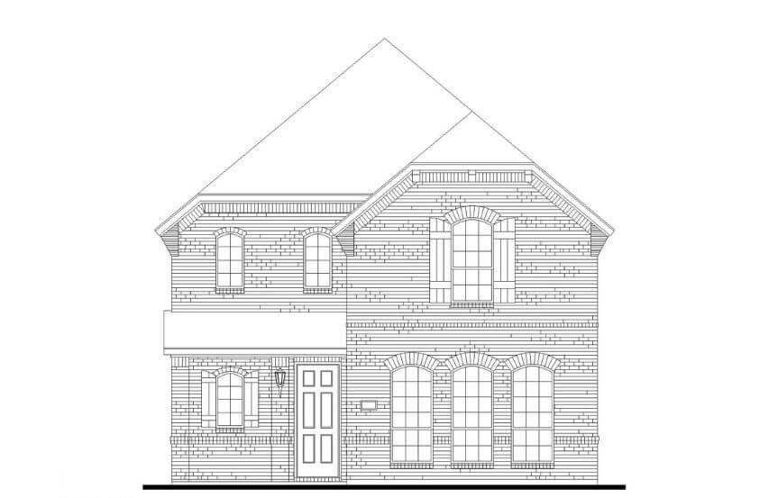 American Legend Plan 1406 Elevation A in The Grove Frisco