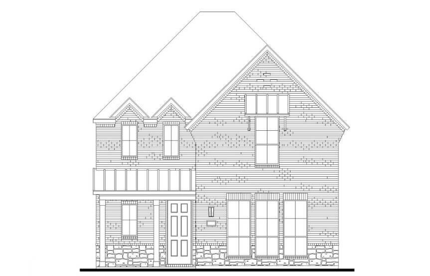 American Legend Plan 1406 Elevation B Stone in The Grove Frisco