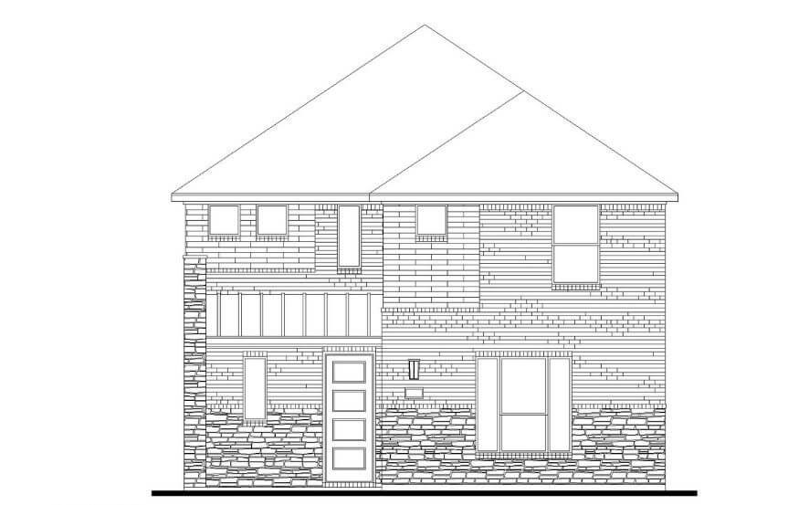 American Legend Plan 1406 Elevation C in The Grove Frisco