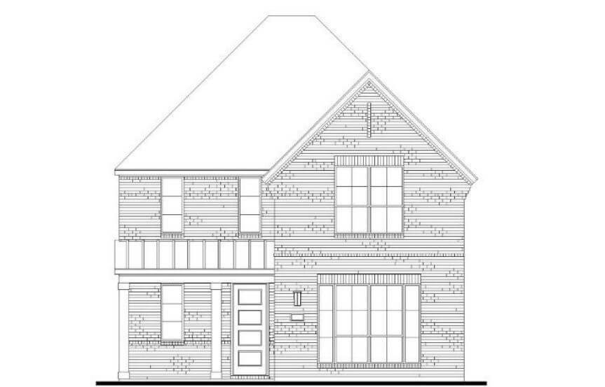 American Legend Plan 1407 Elevation B in The Grove Frisco