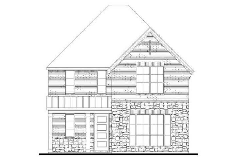 American Legend Plan 1407 Elevation B Stone in The Grove Frisco