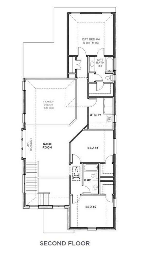 Fate 3109 Second Floor Shaddock Homes in The Grove Frisco