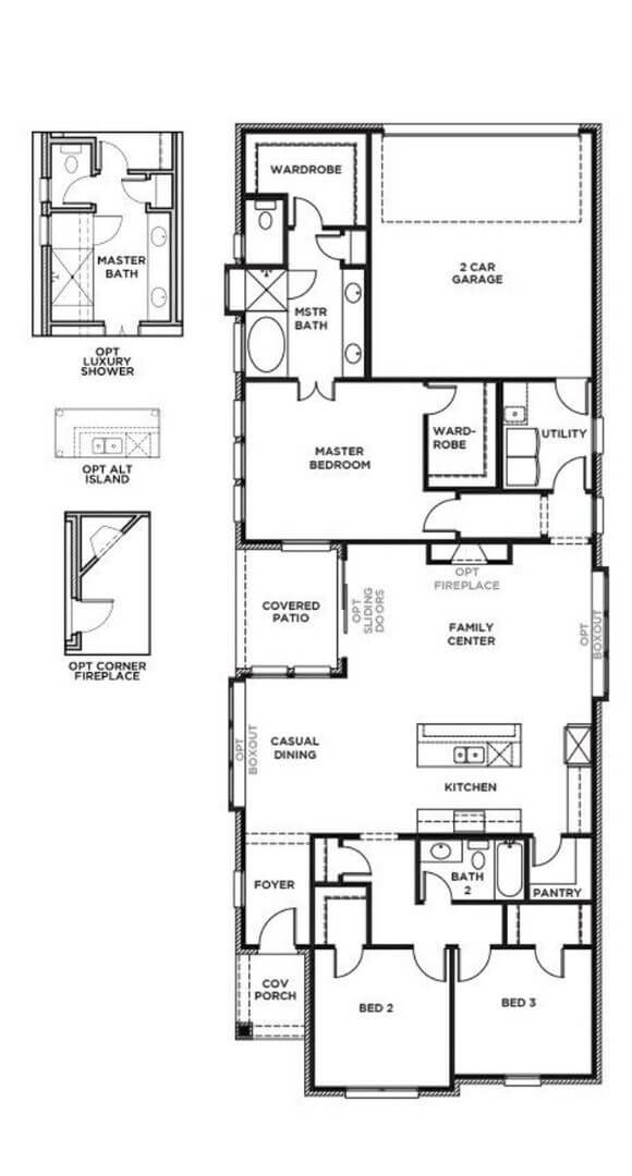 Burke 3112 Floorplan Shaddock Homes in The Grove Frisco