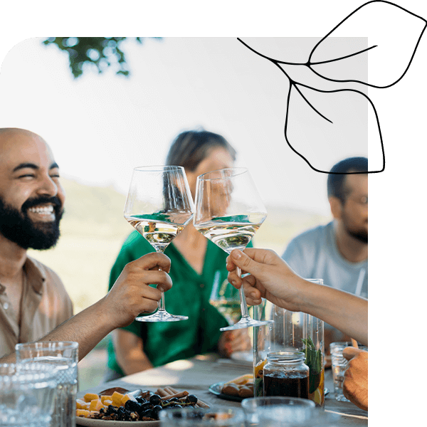 Residents dining at The Grove Frisco community in Frisco, Texas