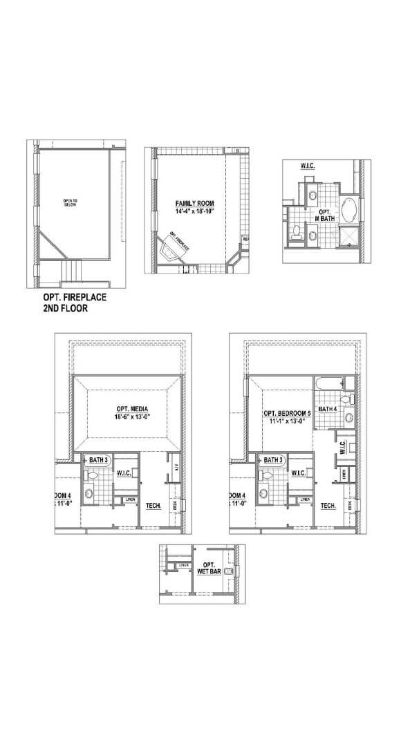 American Legend 1406 Floorplan Options2 in The Grove Frisco