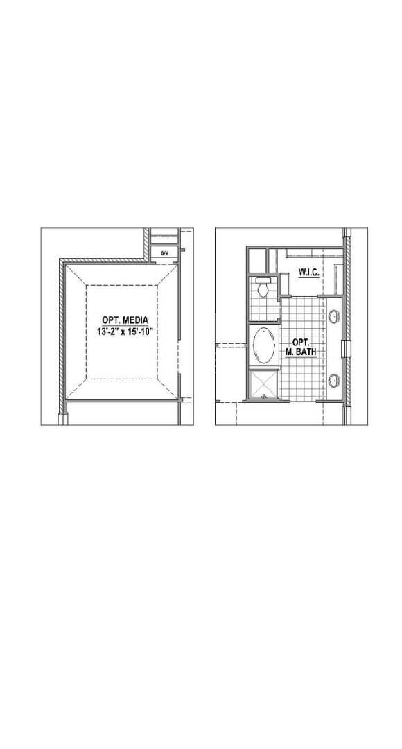 American Legend 1407 Floorplan Options2 in The Grove Frisco