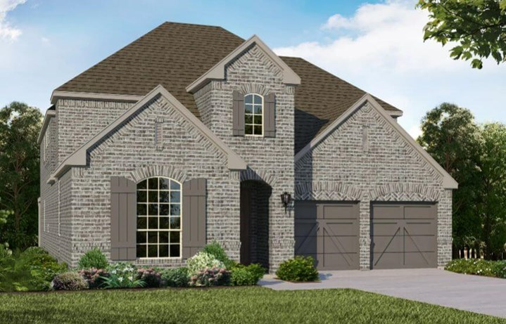 American Legend Plan 1509 Elevation A Stone in The Grove Frisco