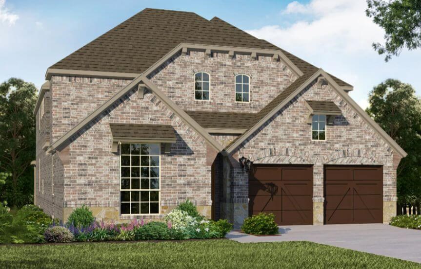 American Legend Plan 1509 Elevation C Stone in The Grove Frisco