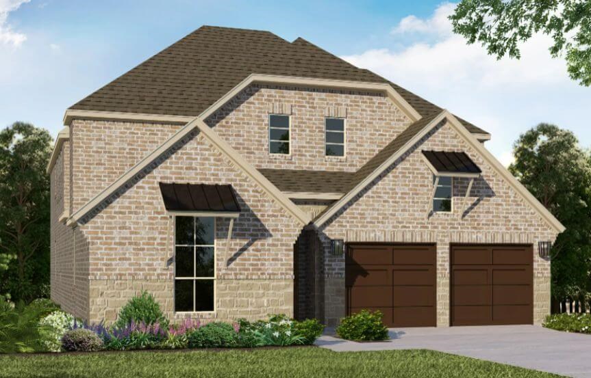 American Legend Plan 1509 Elevation K Stone in The Grove Frisco