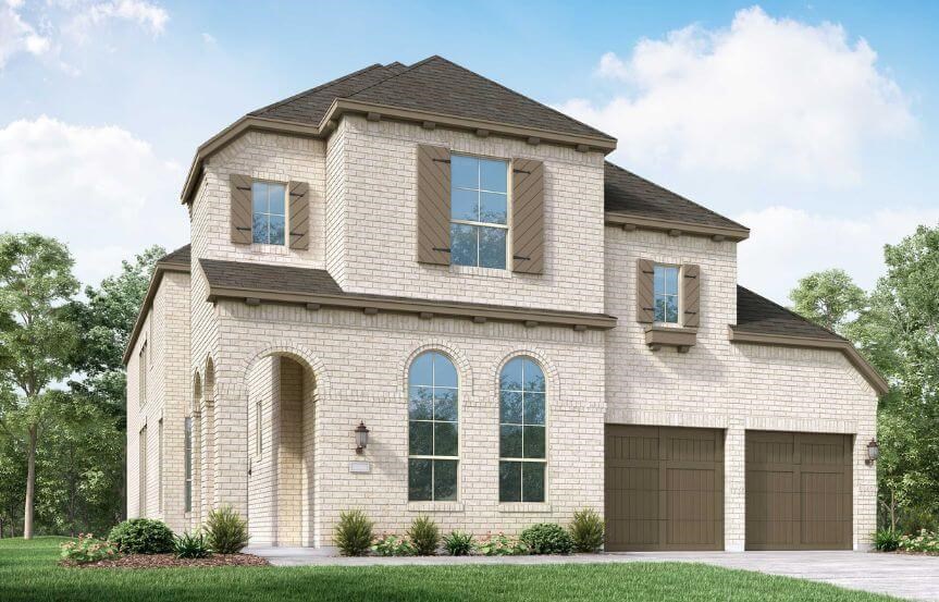 Plan 566 Elevation B Highland Homes in The Grove Frisco