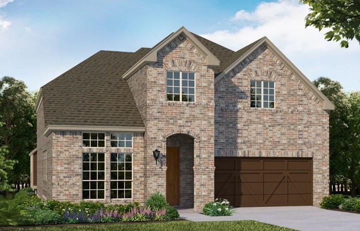 American Legend Plan 116 Elevation A Stone in The Grove Frisco