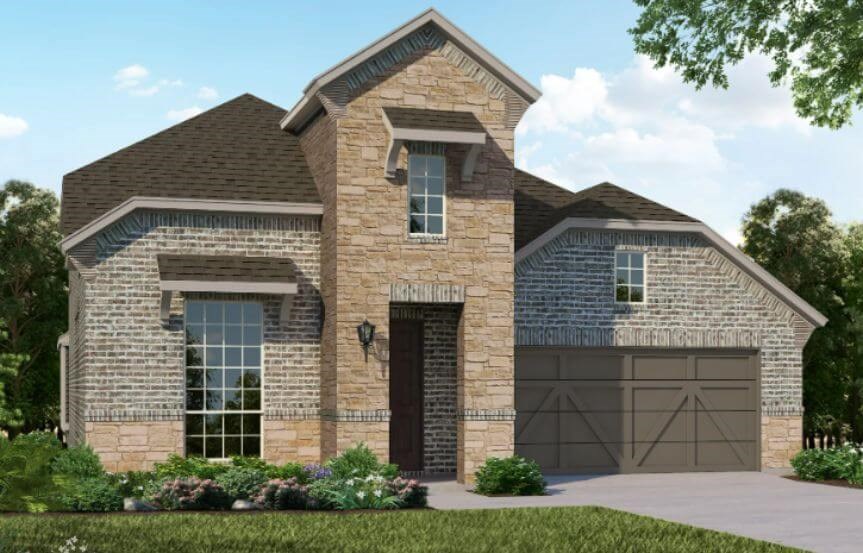 American Legend Plan 1118 Elevation B Stone in The Grove Frisco