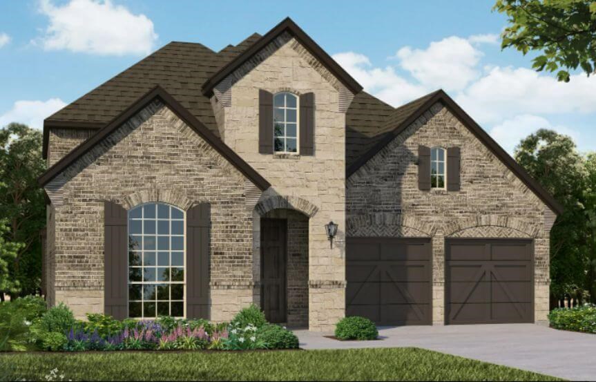 American Legend Plan 1118 Elevation C Stone in The Grove Frisco