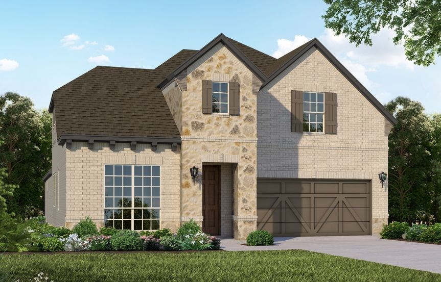 American Legend Plan 1155 Elevation B Stone in The Grove Frisco
