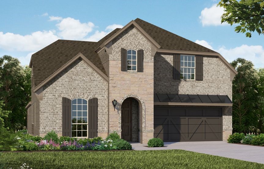 American Legend Plan 1155 Elevation C Stone in The Grove Frisco
