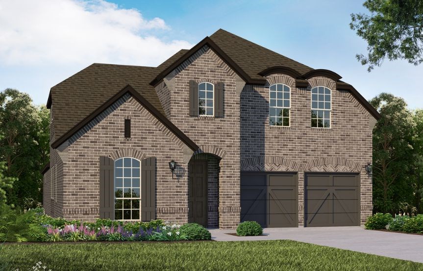 American Legend Plan 1155 Elevation D Stone in The Grove Frisco