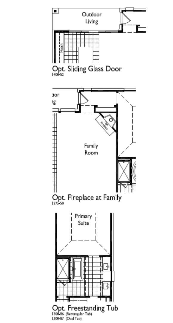 Floorplan 506 Option2 Highland Homes in The Grove Frisco