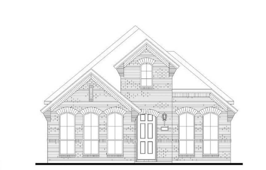 American Legend Plan 1408 Elevation A in The Grove Frisco
