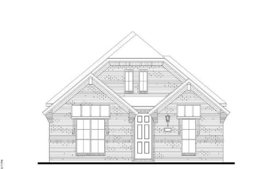American Legend Plan 1408 Elevation B in The Grove Frisco