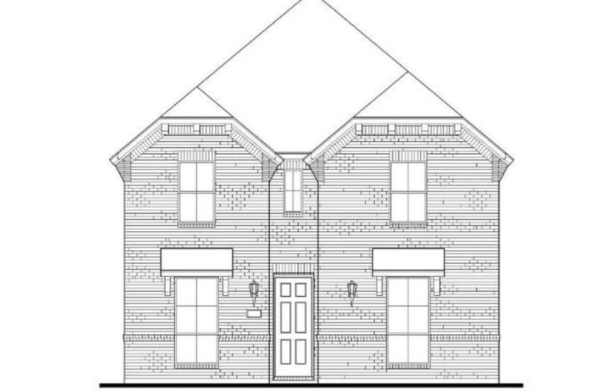 American Legend Plan1410 Elevation B in The Grove Frisco