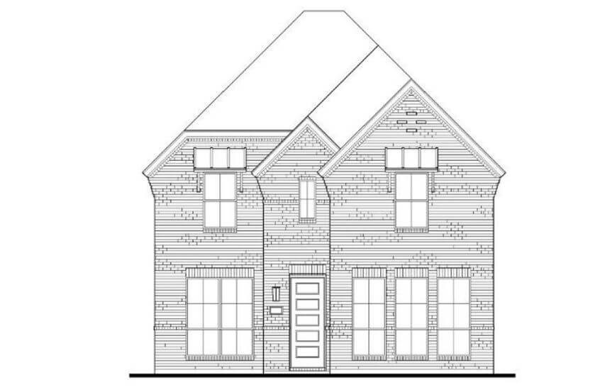 American Legend Plan 1410 Elevation C in The Grove Frisco