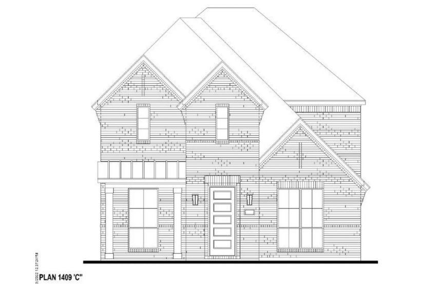 American Legend Plan 1408 Elevation C in The Grove Frisco